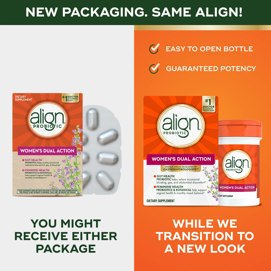 Align Women’s Dual Action Probiotic Supplement